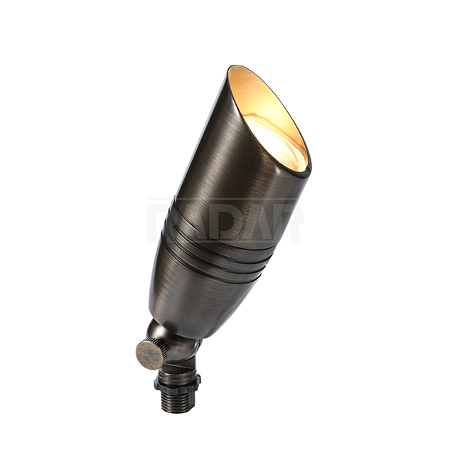RAL-8102-BBR Luz de acento led de latón resistente universal